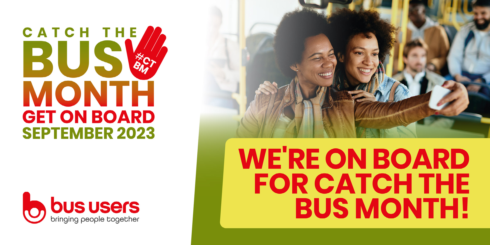 we're on board for catch the bus week