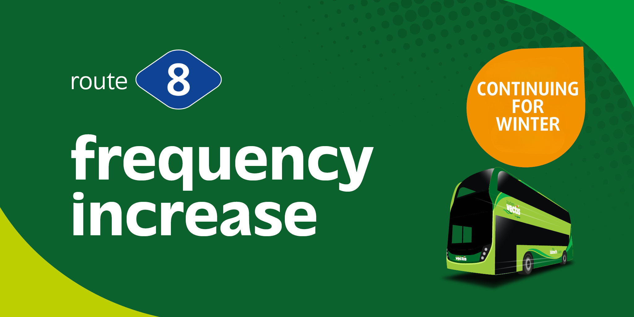 route 8 frequency increase