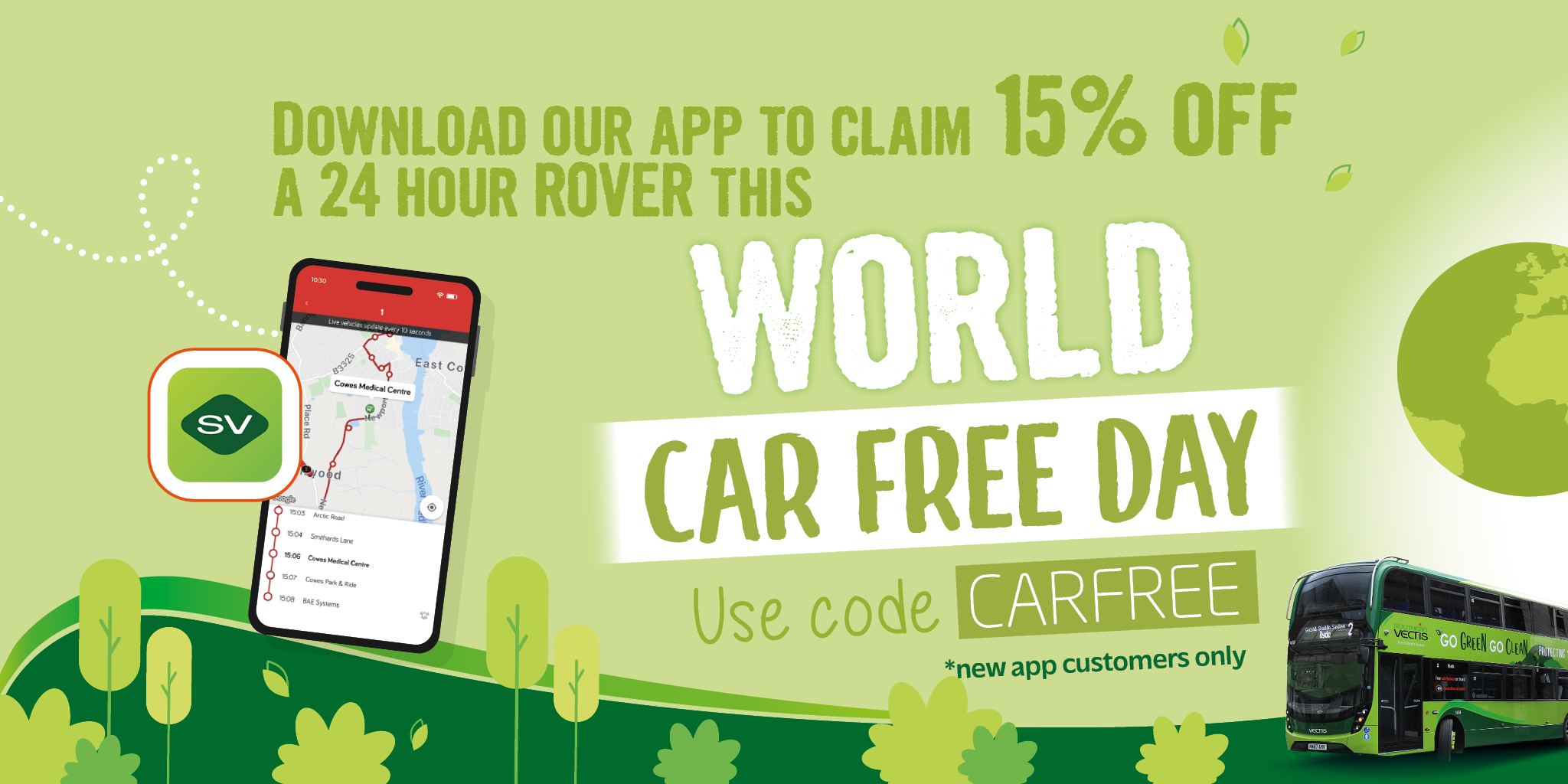 World Car Free Day app offer image