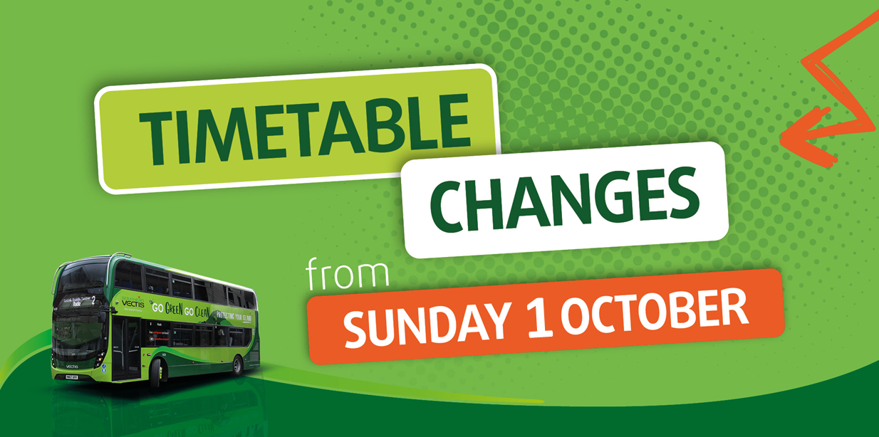 timetable changes from sunday 1 october