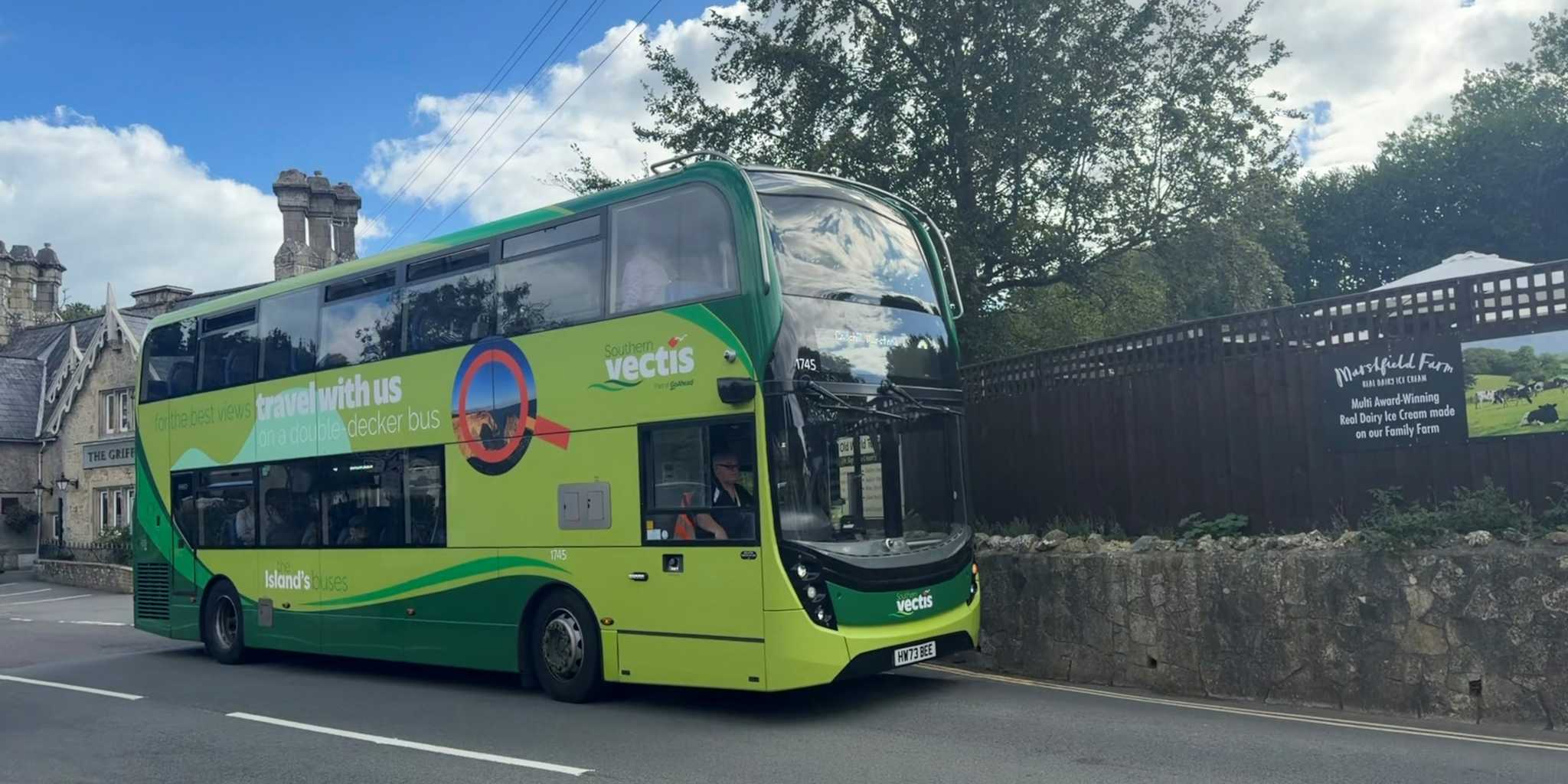bus on road