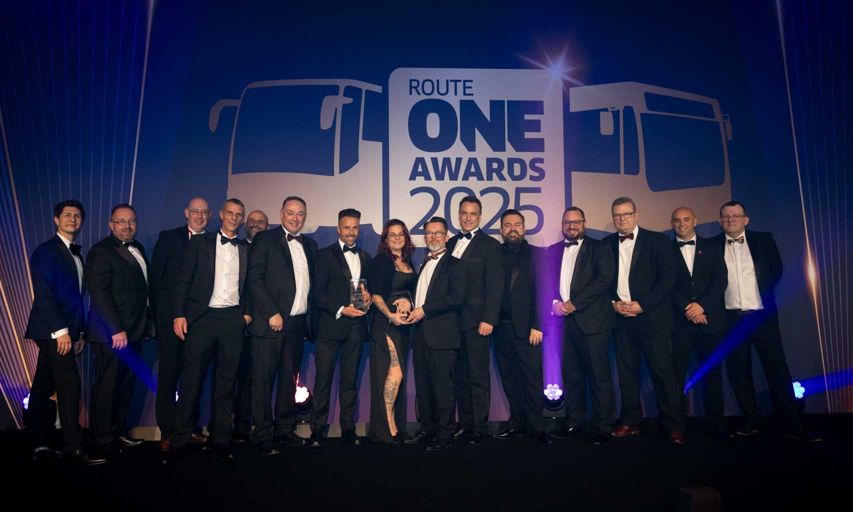 group of people receiving award